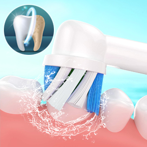 4 упакоўкі заменных насадак для зубных шчотак з мяккай шчаціннем, дакладных напаўняльнікаў для Oral B (5)