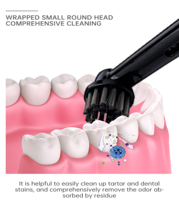 4PCS Kepala Berus Gigi Gantian Jenis Arang Buluh untuk Oral B (5)