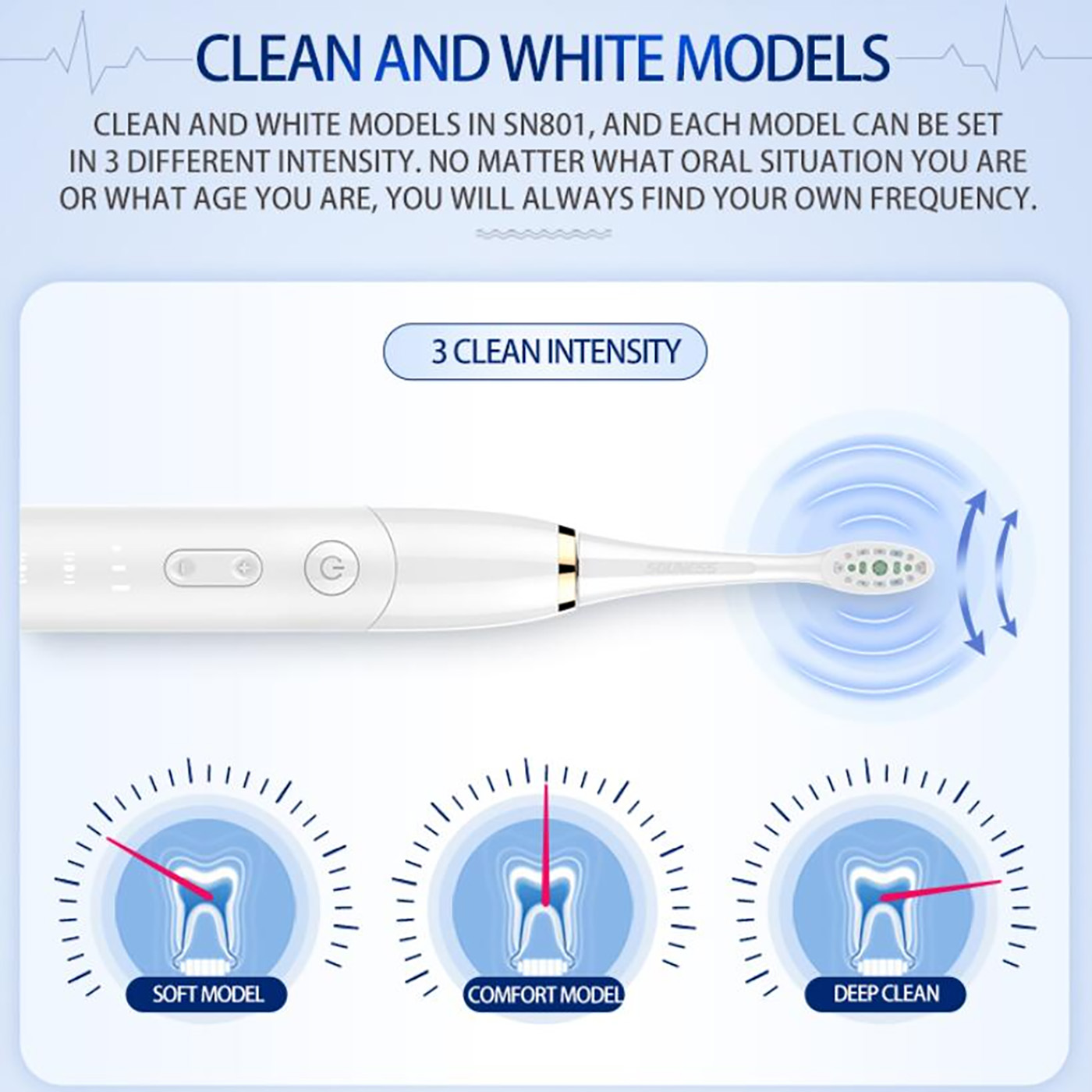 Висококвалитетна електрична четка за заби што се полни (1)