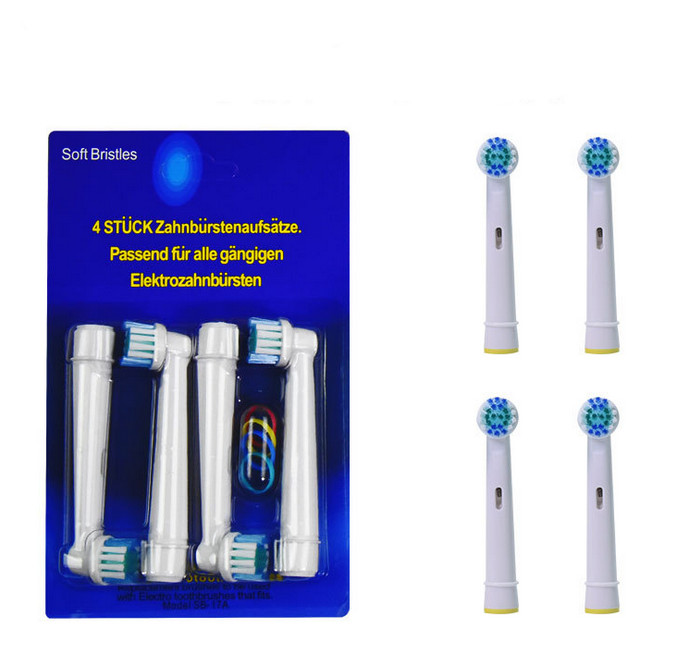4PCS Professional Replacement Toothbrush Heads Compatible with Oral-B (3)