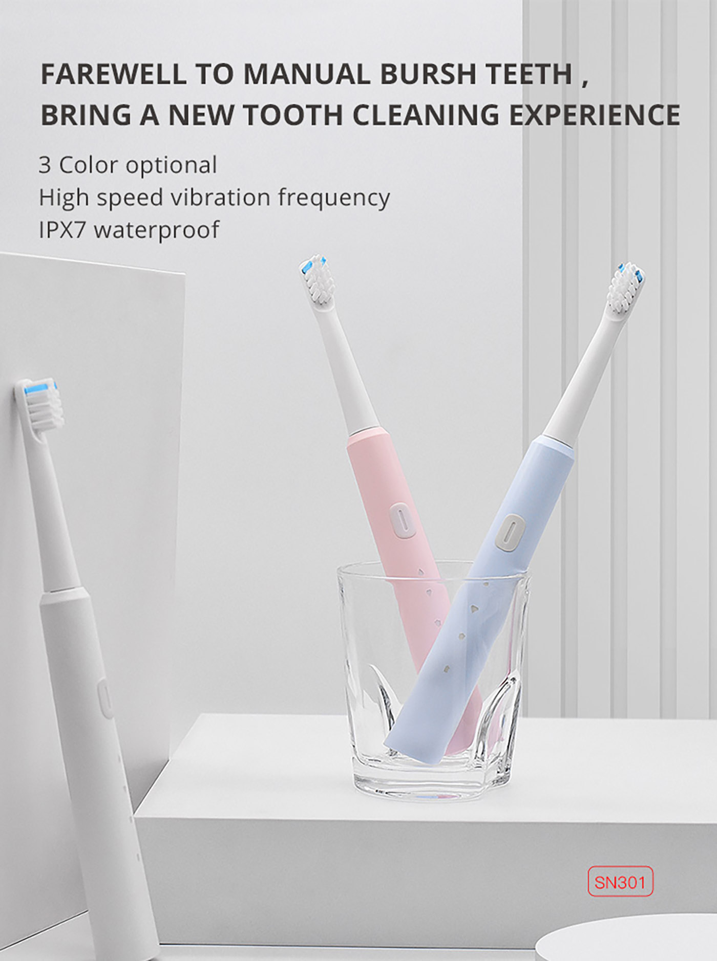 Customized Wholesale Sonic Rechargeable Home Portable Electric Toothbrush With 3 Modes (4)