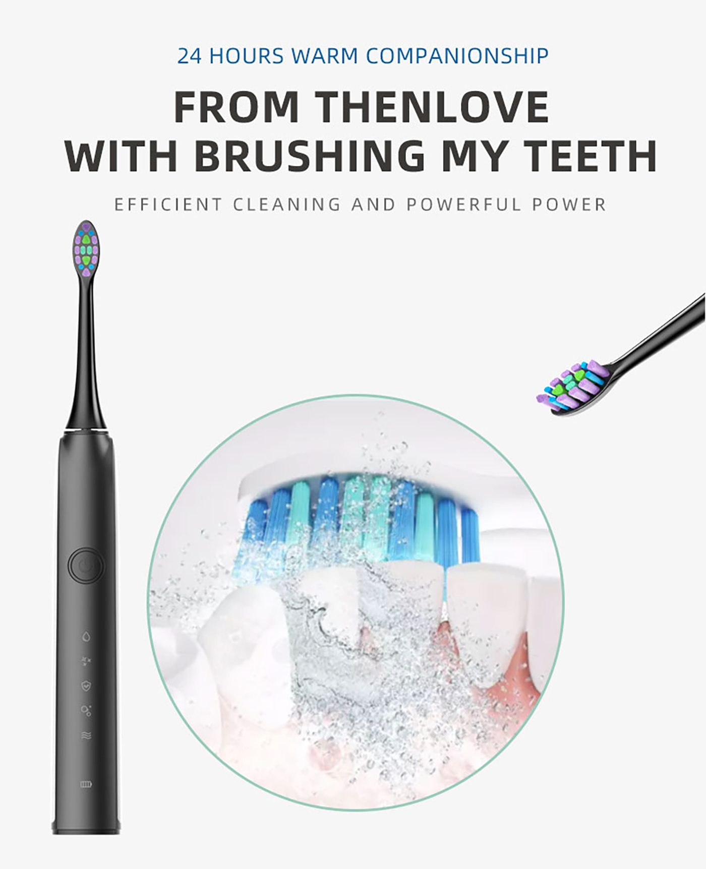 Wholesale Customized Rechargeable Sonic Adult Electric Toothbrush  (2)